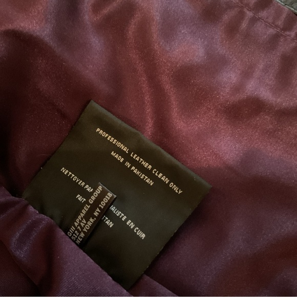 Marc Jacobs Andrew Marc Nicki Leather Bomber Jacket Size Small NWT Never Worn - Picture 4 of 7